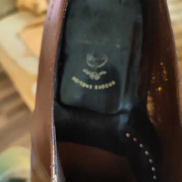COPY - BROOKS BROTHERS 1818 Wingtip Oxford Mens Leather Shoes sz 8.50 Made in I… main image 8